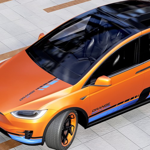 TESLA MODEL X FULL Wrap Design