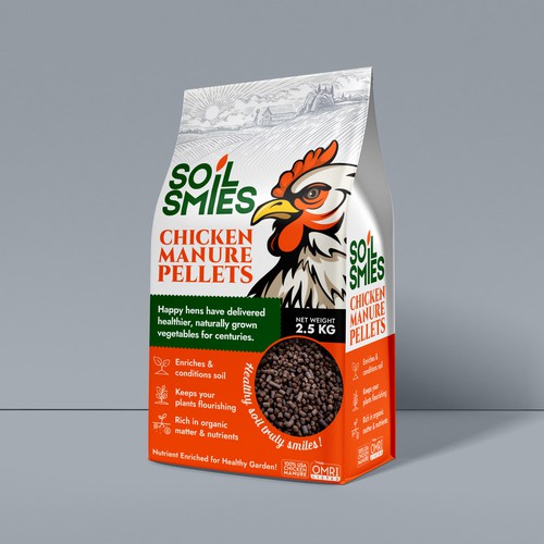 Packaging design for Chicken manure pellets