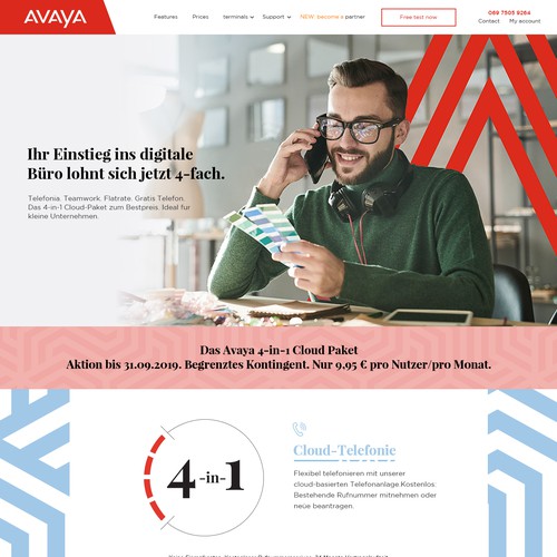 Create a progressive Subpage for Avayacloud