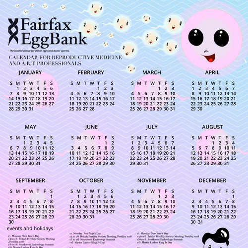modern design hipster calendar