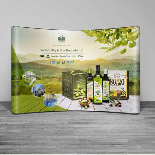 Gemsa Olive Oils Trade Show Banner