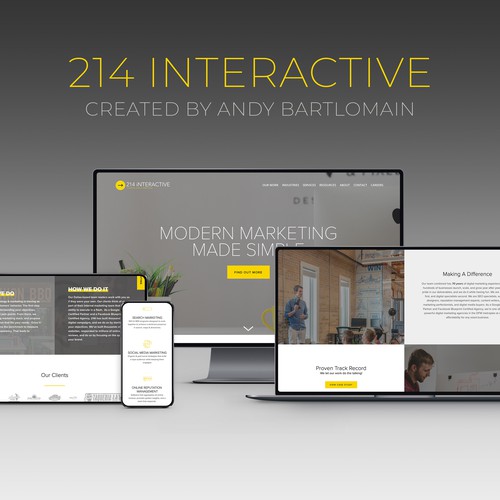 Marketing Firm Website Redesign on Squarespace