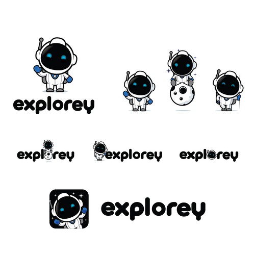 Cute logo for explorey