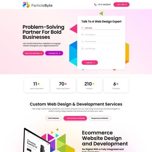 Landing page