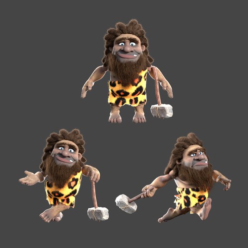 3D Caveman Character