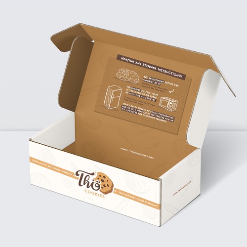 Packaging Design for Thiq Cookies - Mailer Box