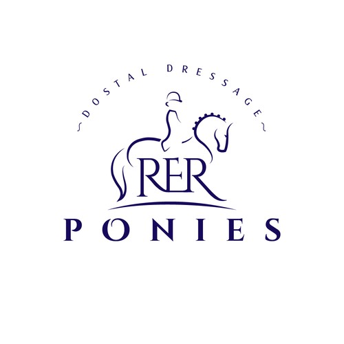 Design a sophisticated equestrian logo for rebranding of riding center