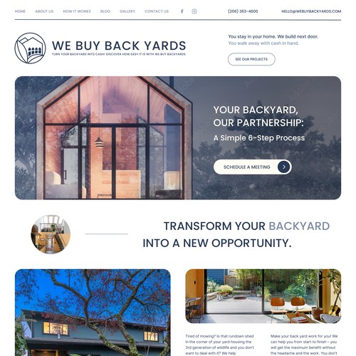 Bold and modern website design for tiny homes