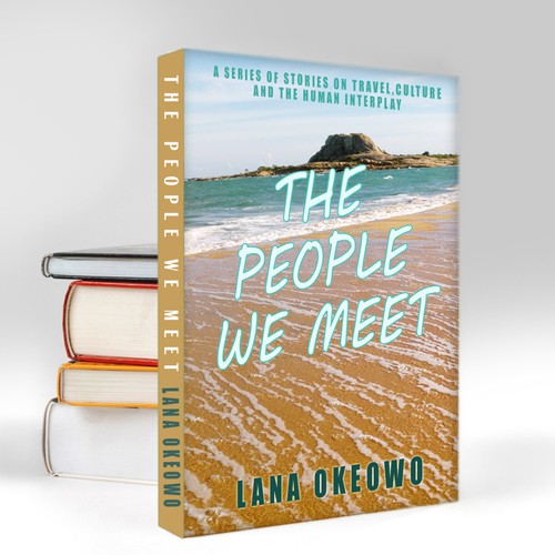 Book cover design -  "The people we meet" -book about travelling and other experiences