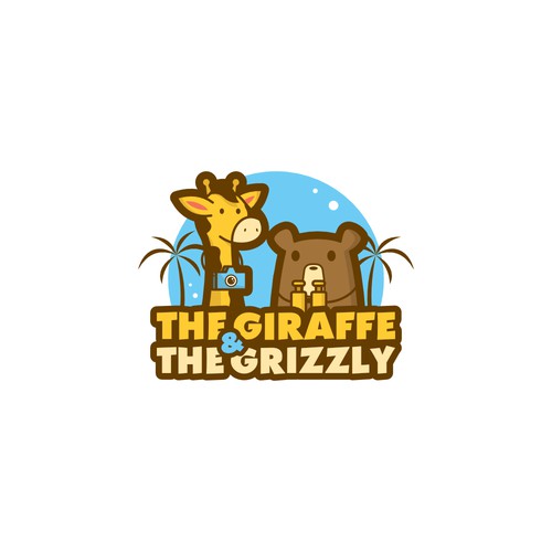 Giraffe and grizzly for travel blog