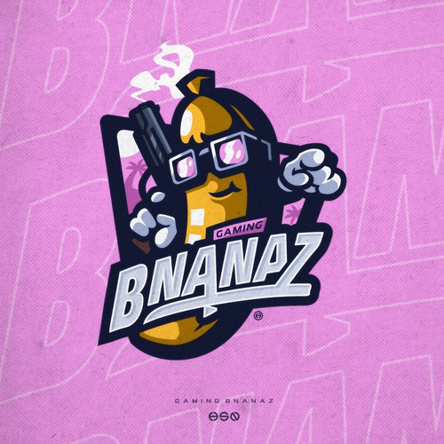 BNANAZ - Banana Mascot Logo