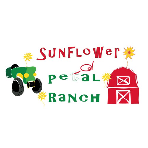 Simple , bold, cheerful farm graphic