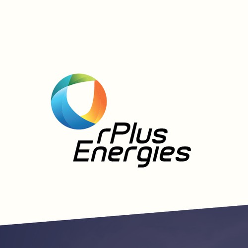 rPlus Energies logo with a powerful logo and biz card!