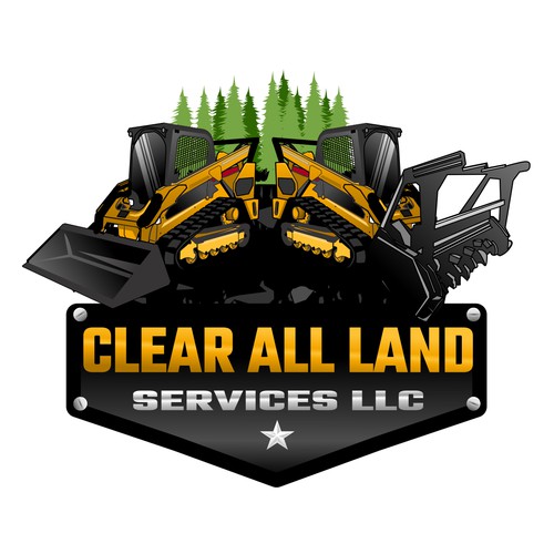 Illustration logo concept for Clear All Land Services