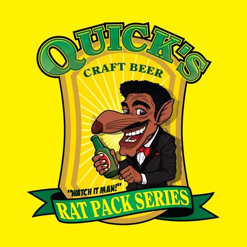 Brand the Rat Pack Series for Quick's Craft Beer