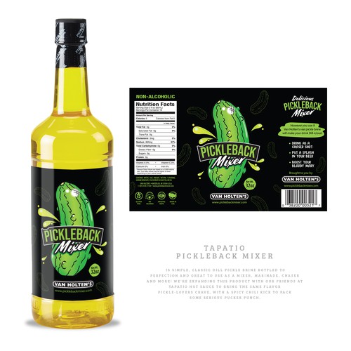 Pickleback Mixer label