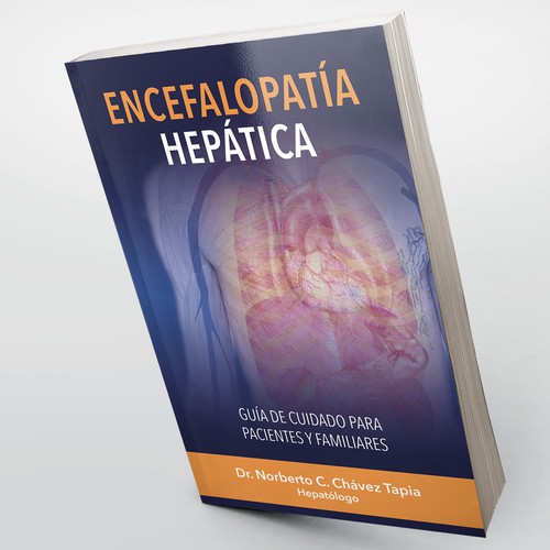 Book cover design for "Hepatic Encephalopaty"