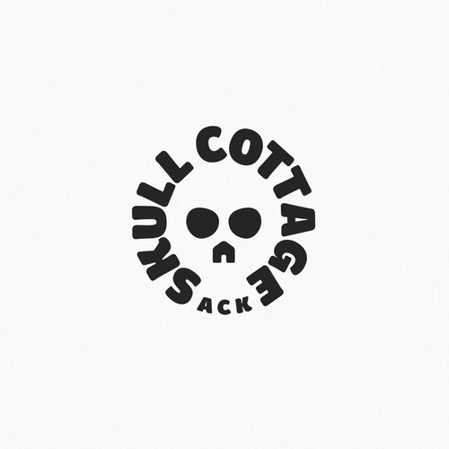 Skull cottage logo