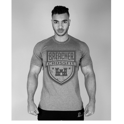 Bteacher Crossfit Logo Shown on a T-Shirt