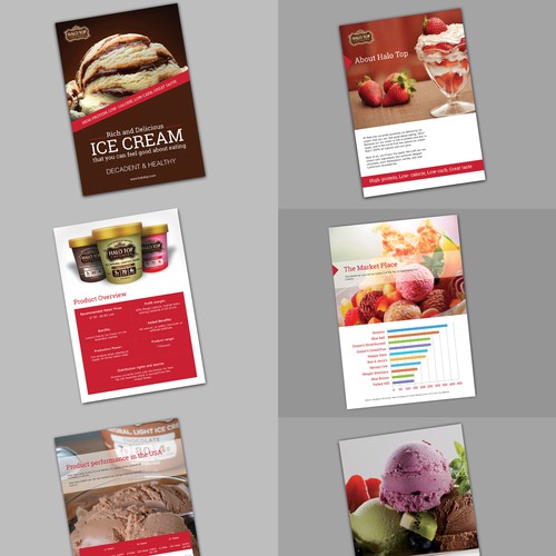 Ice cream brochure. All images and information supplied.
