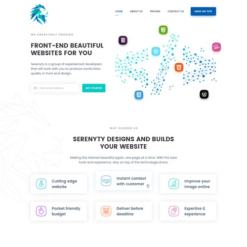 Serenyty Landing Page Design