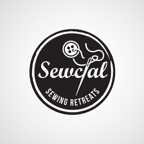 Logo for Sewcial, a company who produce sewing retreats