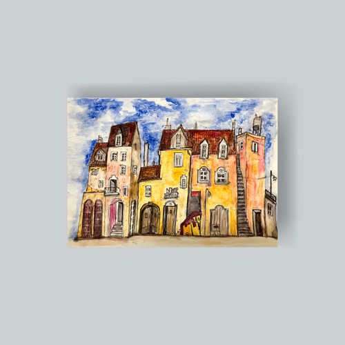 Illustration mit Aquarell Farben