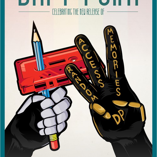 99designs community contest: create a Daft Punk concert poster