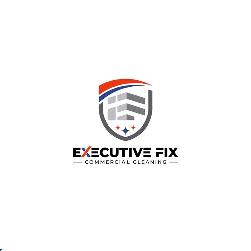 Cleaning and security logo concept