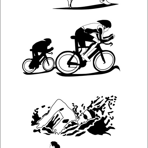 Triathlon mural