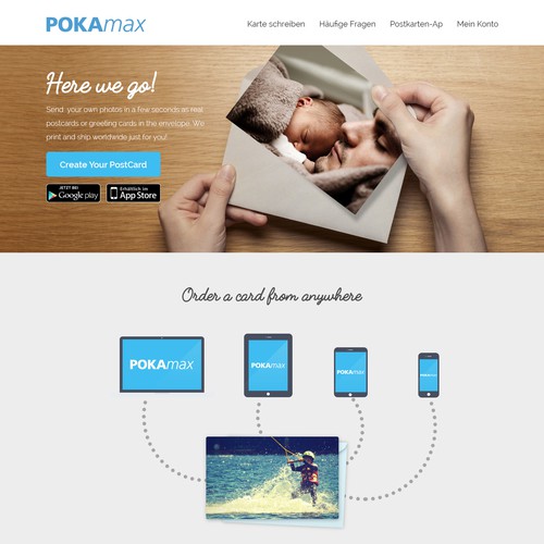 Pokamax Landing Page Design