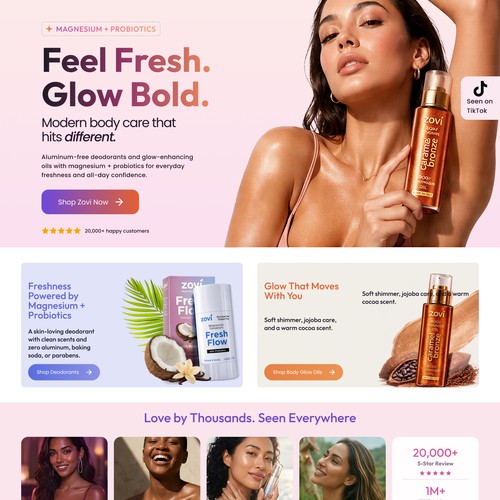 Beauty Website design