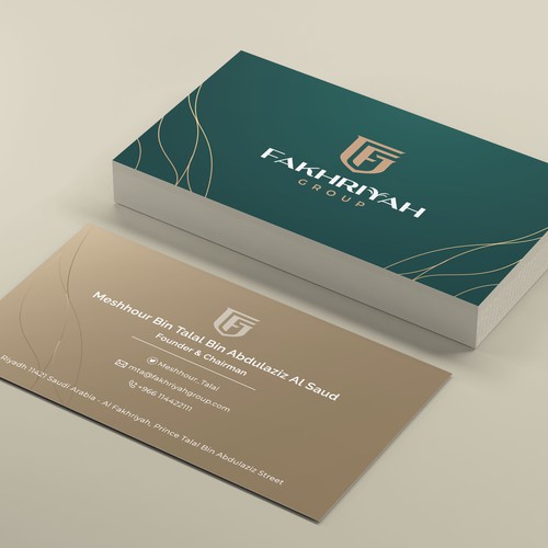 Business card design for Fakhriyah Group