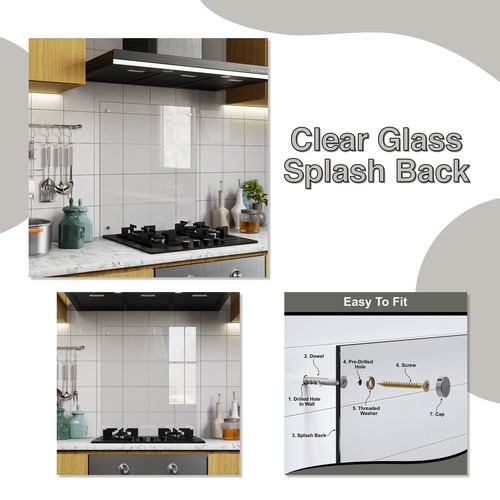 Clear Glass Splash Back