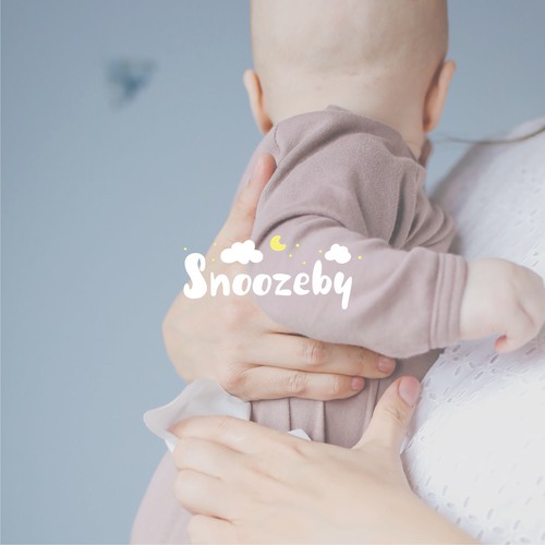 Tender and cute logo for infant goods store