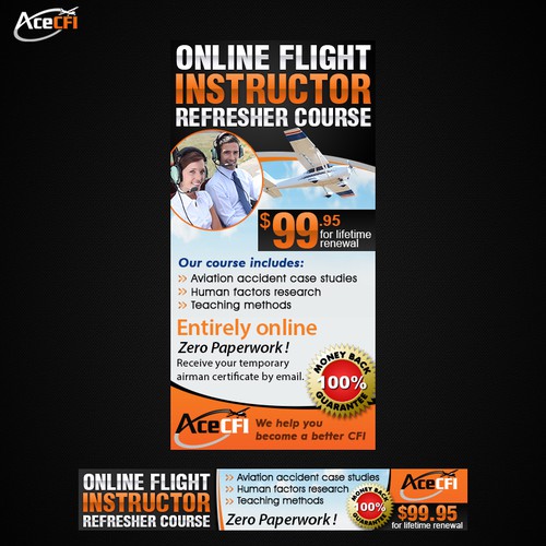 Create the next banner ad for AceCFI, LLC