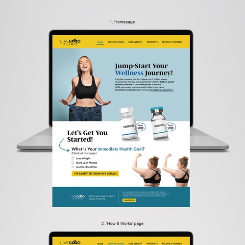 Website Design for Weight Loss Products Company