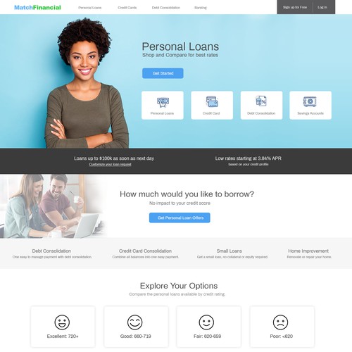 Financial web template