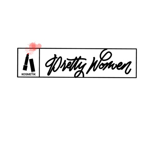 Logo concept for cosmetics and makeuo