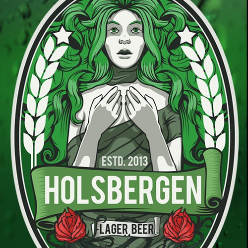 Holsbergen label design