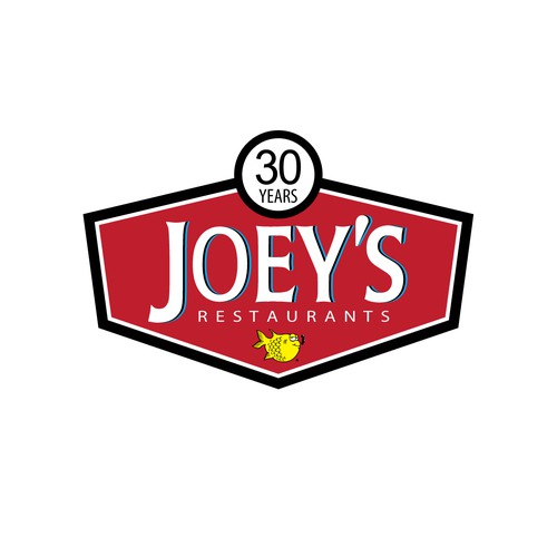 Create a 30th anniversary Logo for Joey's Restaurants