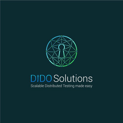 key low poly wireframe logo concept dido solution