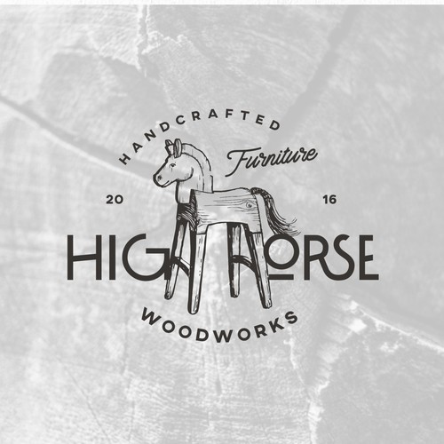 logo for HIGH HORSE woodworks