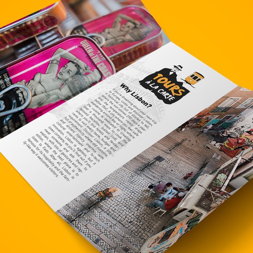 Brochure for logo for Portuguese Tourist Tour/Lisbon