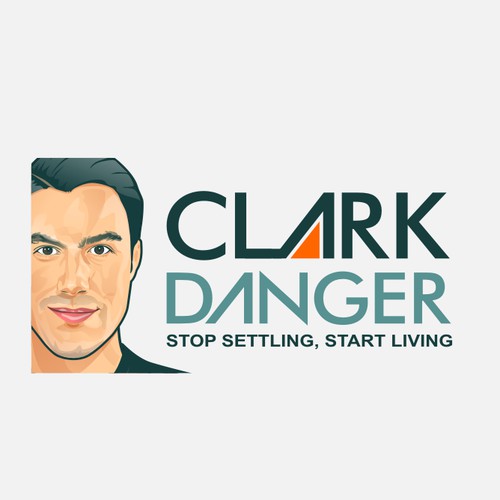caricature logo concept for clark danger