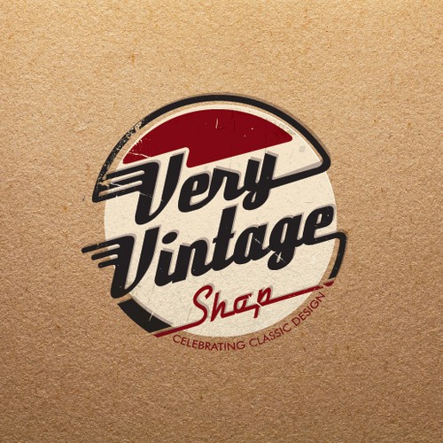 Create the next logo and business card for Very Vintage Shop