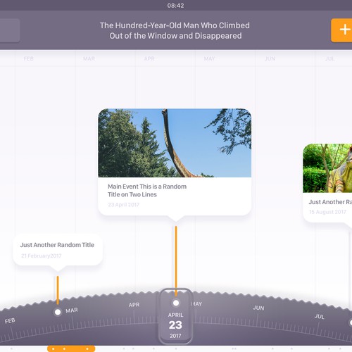 iPad Timeline App Concept