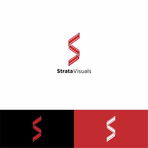 Simple and smart logo for Strata Visuals