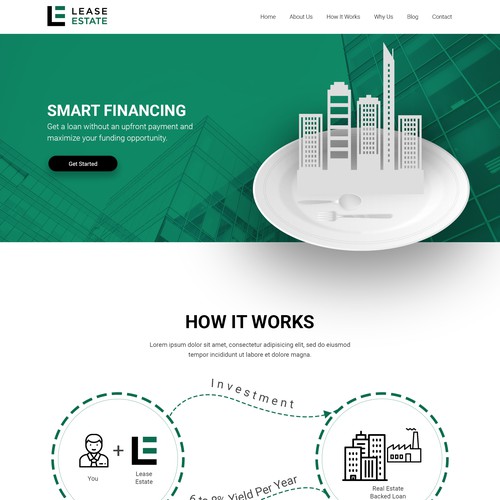 Real Estate Financing Web Design