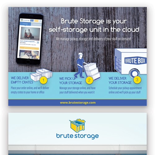 Postcard Design for BruteStorage